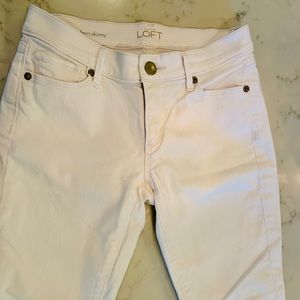 Loft - Women’s White Jeans Size 2 Modern Skinny